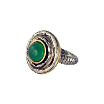 Anello bersaglio argento