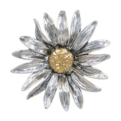 Ciondolo in Argento 925‰ fiore tondeggiante con madreperla a