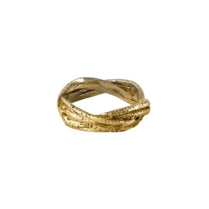 Anello treccia bronzo