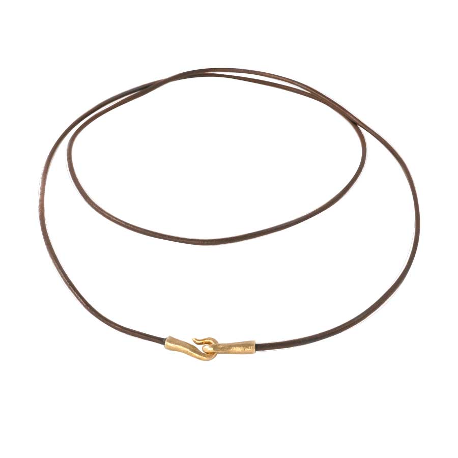 Laccio in cuoio lungo