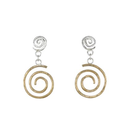 Orecchini doppia spirale