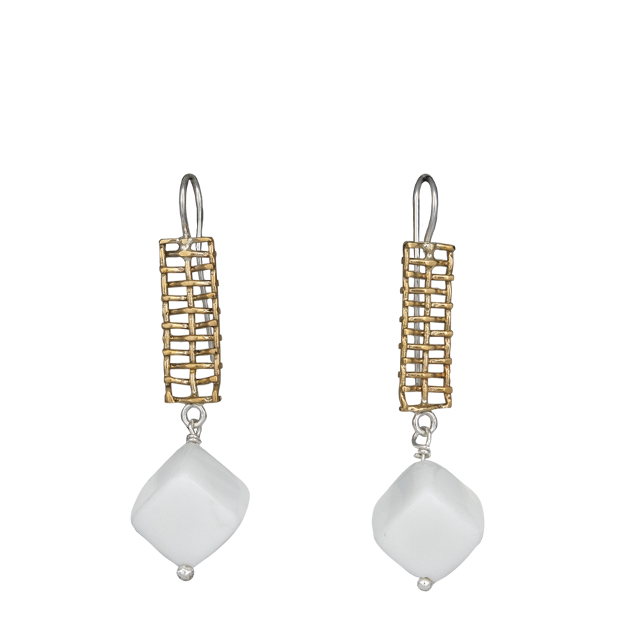 orecchini rete dorata