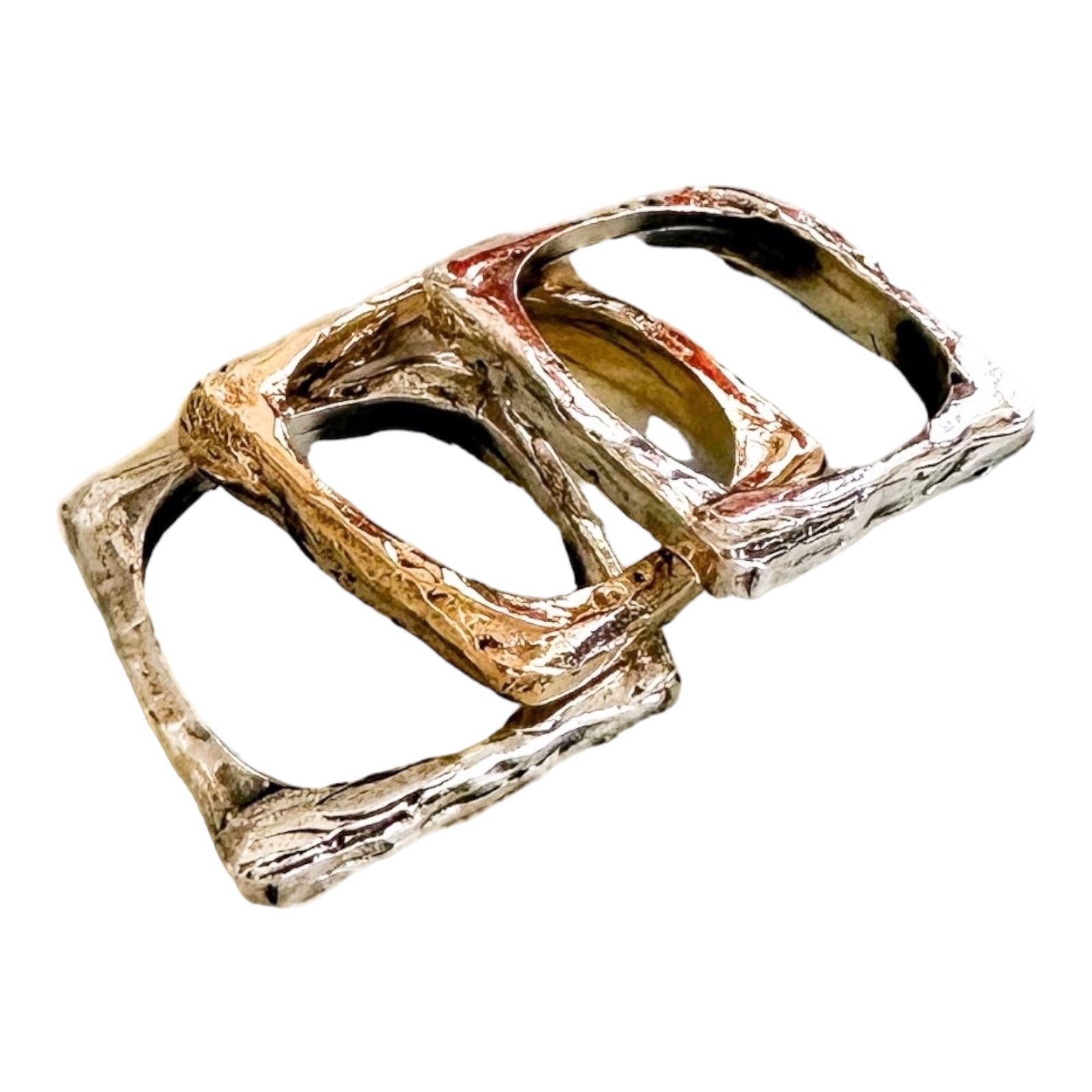 Tris fedi quadrate - immagine 2